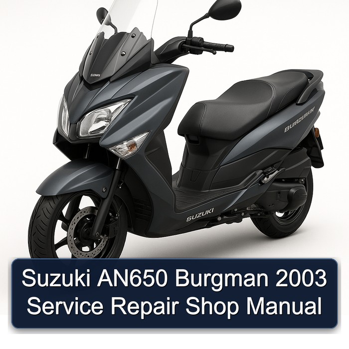 2003 Suzuki Burgman Series AN650 Shop Service Repair Workshop Manual PDF