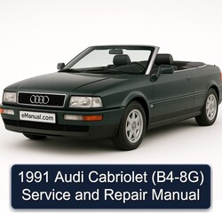 1991 Audi Cabriolet (B4-8G) Service Repair Workshop Manual PDF