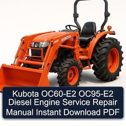 Kubota OC60-E2 OC95-E2 Diesel Engine Service Repair Workshop Manual PDF