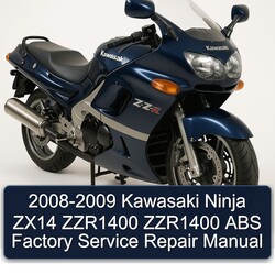 2008-2009 Kawasaki Ninja ZX14 ZZR1400 ABS Service Repair Workshop Manual PDF