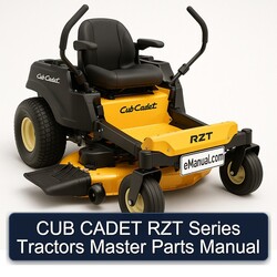 CUB Cadet RZT Series Tractors Master Parts Catalog PDF