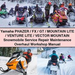 Yamaha Phazer/fx/gt/mountain Lite/venture Lite/vector Mountain Snowmobile Service Repair Workshop Manual PDF