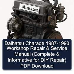 1987-1993 Daihatsu CB Series Charade - ( Informative DIY ) Service Repair Workshop Manual PDF