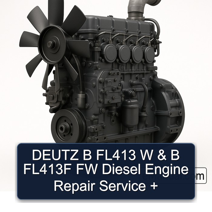 Deutz B FL BFL Series FL413 W FL413F FW Diesel Engine Service Repair Workshop Manual PDF