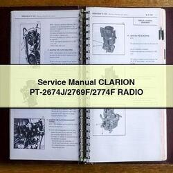 Clarion Pt-2674j/2769f/2774f Radio Service Repair Workshop Manual PDF