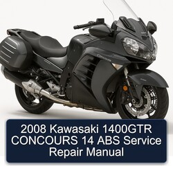 2008 Kawasaki Concours Models 1400GTR 14 ABS Service Repair Workshop Manual PDF