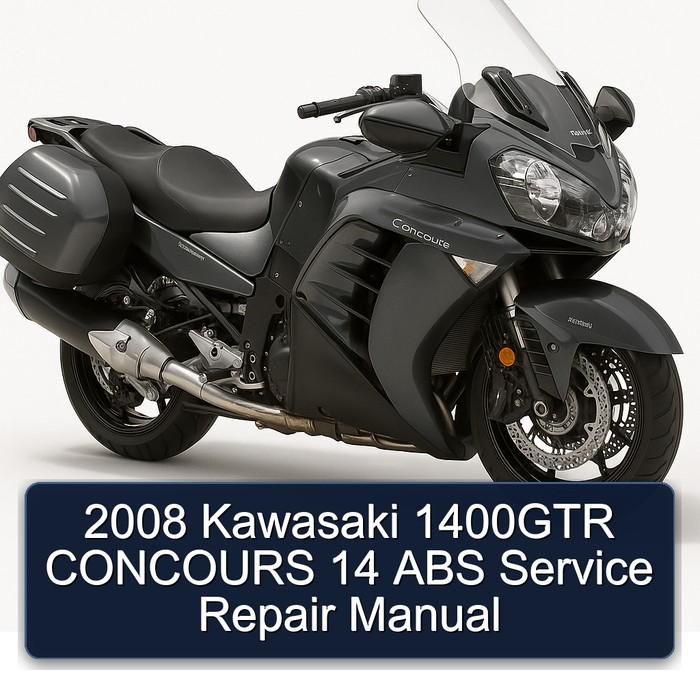 2008 Kawasaki Concours Models 1400GTR 14 ABS Service Repair Workshop Manual PDF
