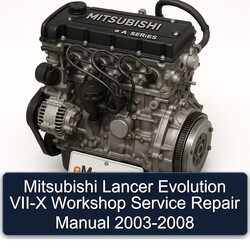 2003-2008 Mitsubishi Lancer Evolution VII-X Service Repair Workshop Manual PDF