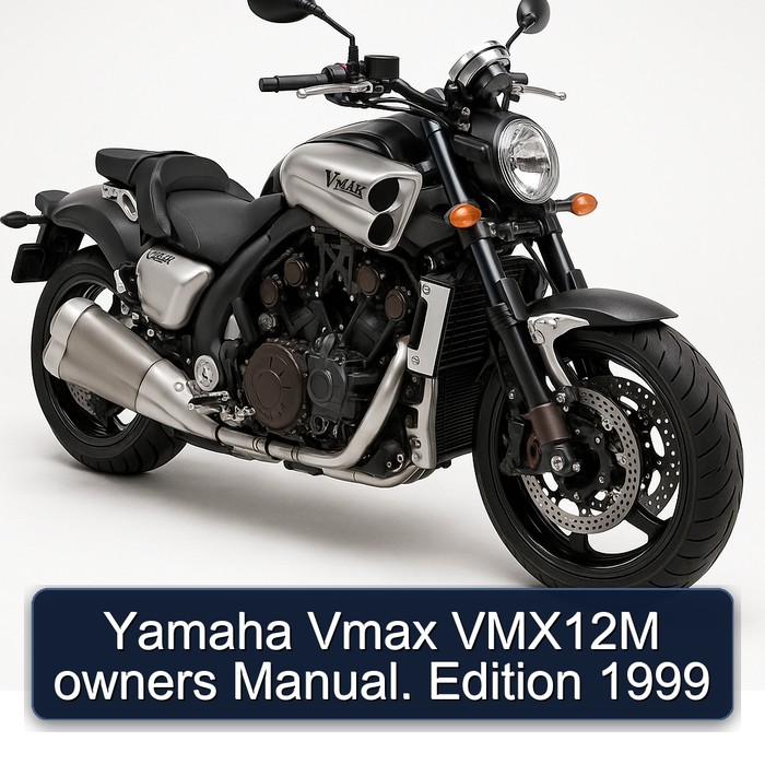 1999 Yamaha Vmax VMX12M Owners . Edition Owner's Manual PDF