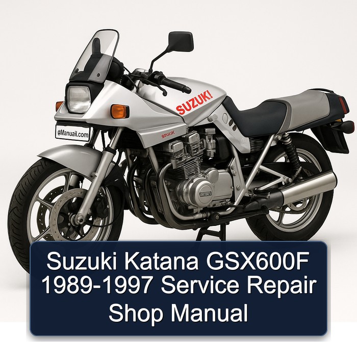 1989-1997 Suzuki Katana Models GSX600F - Shop Service Repair Workshop Manual PDF