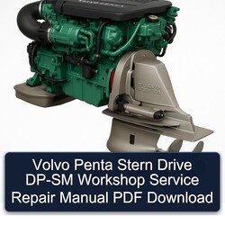 Volvo Penta Stern Drive DP-SM Service Repair Workshop Manual PDF