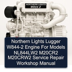 Northern Lights W844 2 Lugger W844-2 Engine Models Nl844lw2 M20cr2 M20crw2 Service Repair Workshop Manual PDF