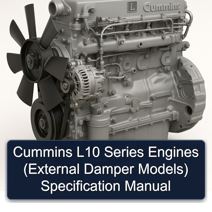 Cummins L Series L10 Engines (external Damper Models) External Models Specification Service Repair Workshop Manual PDF