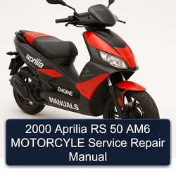 2000 Aprilia RS Models 50 AM6 Motorcyle Service Repair Workshop Manual PDF