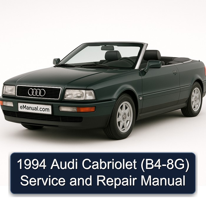 1994 Audi Cabriolet (B4-8G) Service Repair Workshop Manual PDF