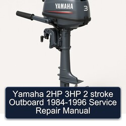 1984-1996 Yamaha 2HP 3HP 2 Stroke Outboard Service Repair Workshop Manual PDF