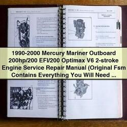 1990-2000 Mercury Mariner Outboard 200hp/200 Efi/200 Optimax V6 2-stroke Engine Service Repair Workshop Manual PDF