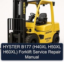 Hyster B177 (h40xl H50XL H60xl) Forklift Service Repair Workshop Manual PDF