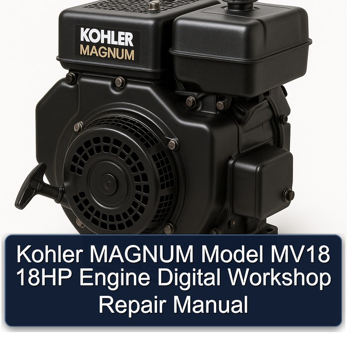 Kohler Magnum Models Model MV18 18HP Engine Digital Service Repair Workshop Manual PDF
