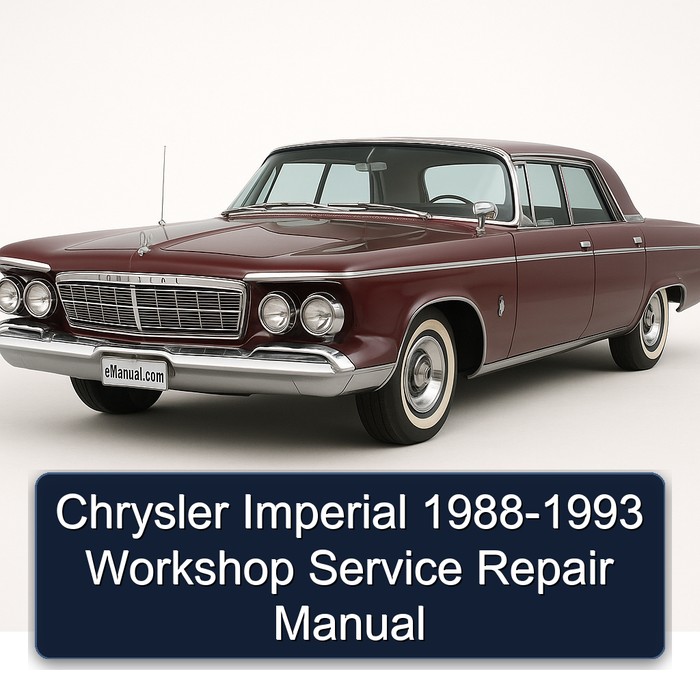 1988-1993 Chrysler Imperial Service Repair Workshop Manual PDF