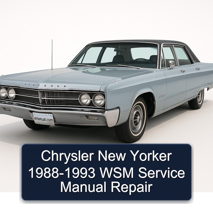 1988-1993 Chrysler New Yorker WSM Service Repair Workshop Manual PDF