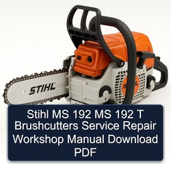 Stihl MS 192 T Brushcutters Service Repair Workshop Manual PDF