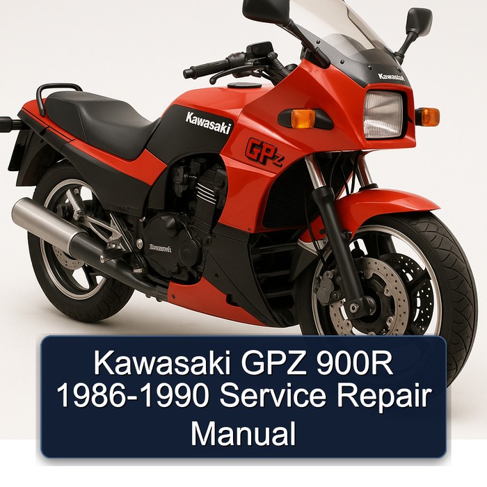 1986-1990 Kawasaki GPZ Series 900R Service Repair Workshop Manual PDF