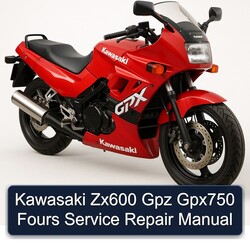 Kawasaki GPX Models ZX600 Gpz GPX750 Fours Service Repair Workshop Manual PDF
