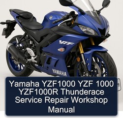 Yamaha YZF Models YZF1000 1000 YZF1000R Thunderace Service Repair Workshop Manual PDF