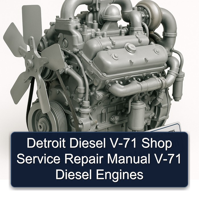 Detroit Diesel 71 Series V-71 Shop Engines Service Repair Workshop Manual PDF