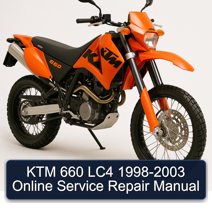 1998-2003 KTM 660 LC4 - Online Service Repair Workshop Manual PDF
