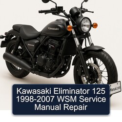 1998-2007 Kawasaki Eliminator 125 - WSM Service Repair Workshop Manual PDF