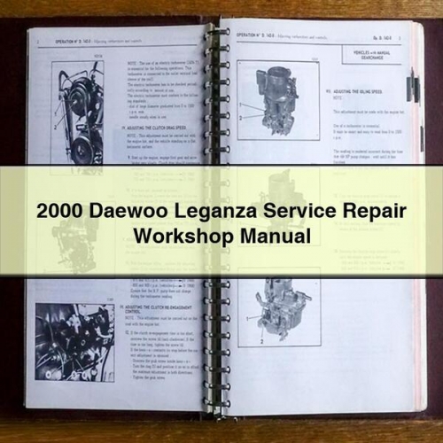 2000 Daewoo Leganza Service Repair Workshop Manual PDF
