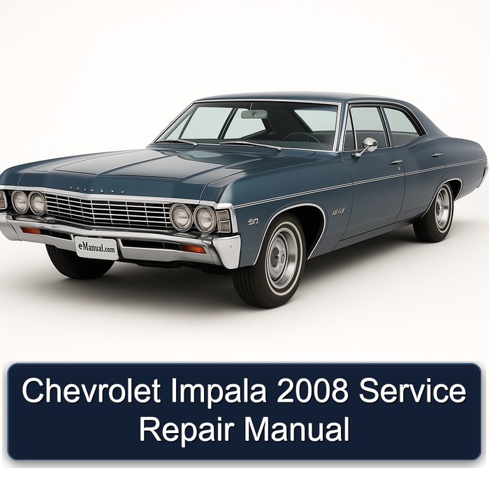 2008 Chevrolet Impala Service Repair Workshop Manual PDF