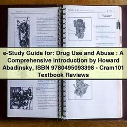 E-STUDY Drug Use Abuse: Introduction Howard Abadinsky (isbn 9780495093398) Service Repair Workshop Manual PDF