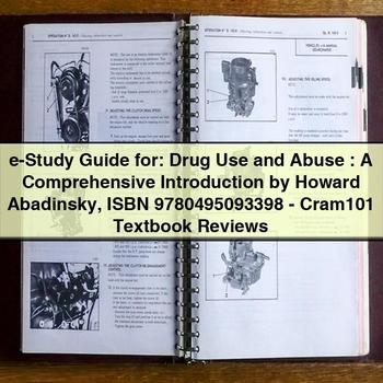 E-STUDY Drug Use Abuse: Introduction Howard Abadinsky (isbn 9780495093398) Service Repair Workshop Manual PDF