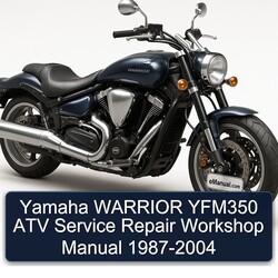 1987-2004 Yamaha Warrior YFM350 ATV Service Repair Workshop Manual PDF
