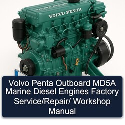 Volvo Penta Outboard MD5A Marine Diesel Engines / Service Repair Workshop Manual PDF