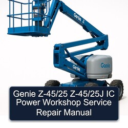 Genie Z-45/25 Z-45/25j IC Power Service Repair Workshop Manual PDF