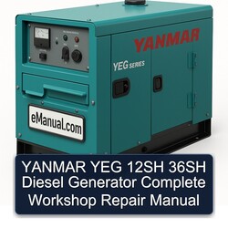 Yanmar YEG 12SH 36SH Diesel Generator Service Repair Workshop Manual PDF