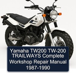 1987-1990 Yamaha TW Models TW200 TW-200 Trailways Service Repair Workshop Manual PDF