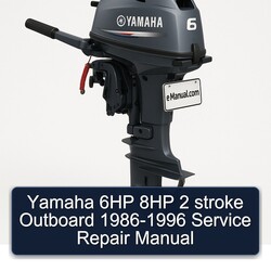 1986-1996 Yamaha 6HP 8HP 2 Stroke Outboard Service Repair Workshop Manual PDF