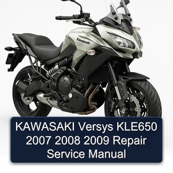 2007-2009 Kawasaki Versys KLE650 Service Repair Workshop Manual PDF