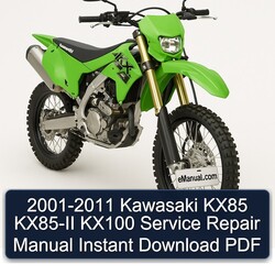 2001-2011 Kawasaki KX Series KX85 KX85-II KX100 Service Repair Workshop Manual PDF