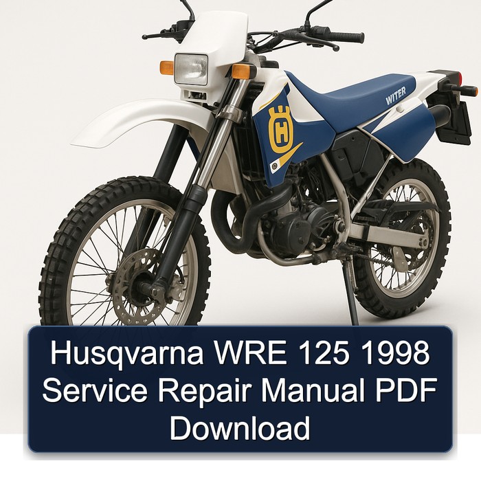 1998 Husqvarna WRE Models 125 Service Repair Workshop Manual PDF