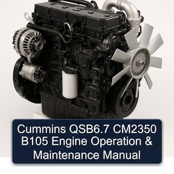 Cummins ISB / Isbe QSB Series Qsb6.7 CM2350 B105 Engine Operation Service Repair Workshop Manual PDF