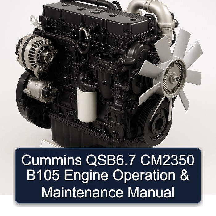 Cummins ISB / Isbe QSB Series Qsb6.7 CM2350 B105 Engine Operation Service Repair Workshop Manual PDF