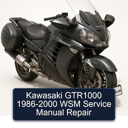 1986-2000 Kawasaki GTR Series GTR1000 - WSM Service Repair Workshop Manual PDF