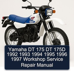 1992-1997 Yamaha DT Models 175 175D Service Repair Workshop Manual PDF