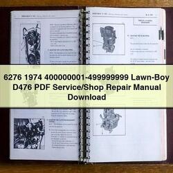 400000001-499999999 LAWN-BOY D476 /shop Service Repair Workshop Manual PDF